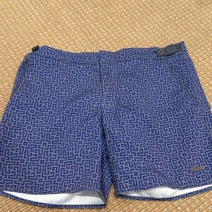 Scotch & Soda Navy Geometric Swim Shorts
